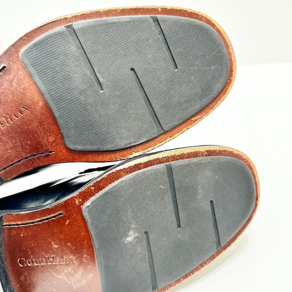 Cole Haan Men Leather Loafers Size 10.5 Black Classic Dress Shoes main image 2